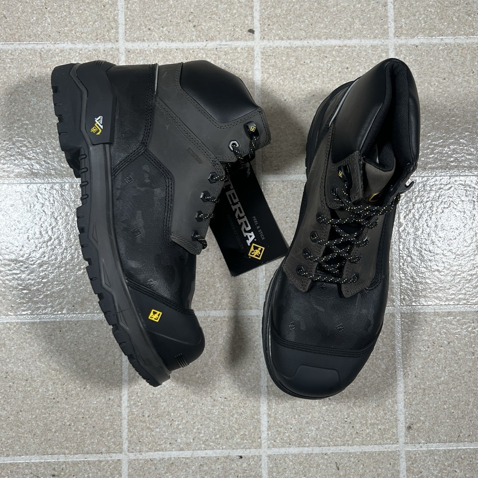 Men's Terra Gantry 6" Waterproof Nano Composite Toe Safety Work Boot Black